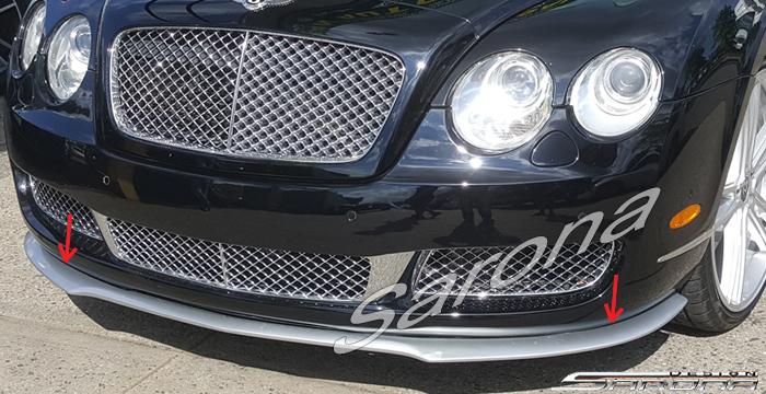 Custom Bentley GTC  Convertible Front Add-on Lip (2005 - 2009) - $650.00 (Part #BT-023-FA)